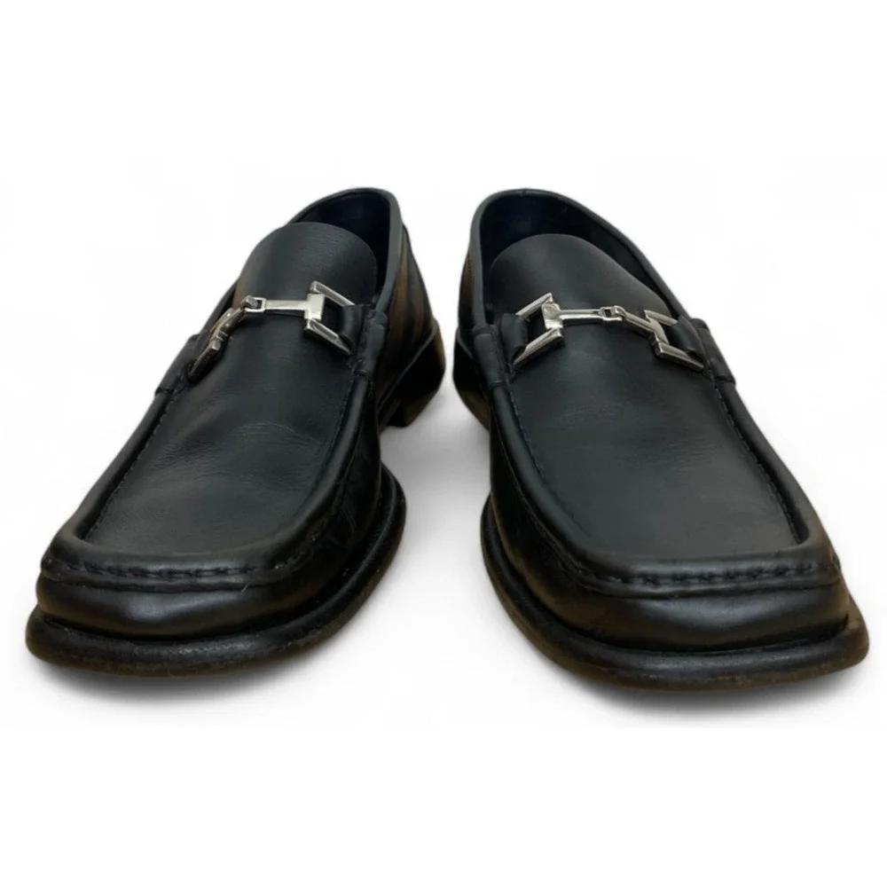 Vintage Gucci Horsebit Loafers Black 8 D